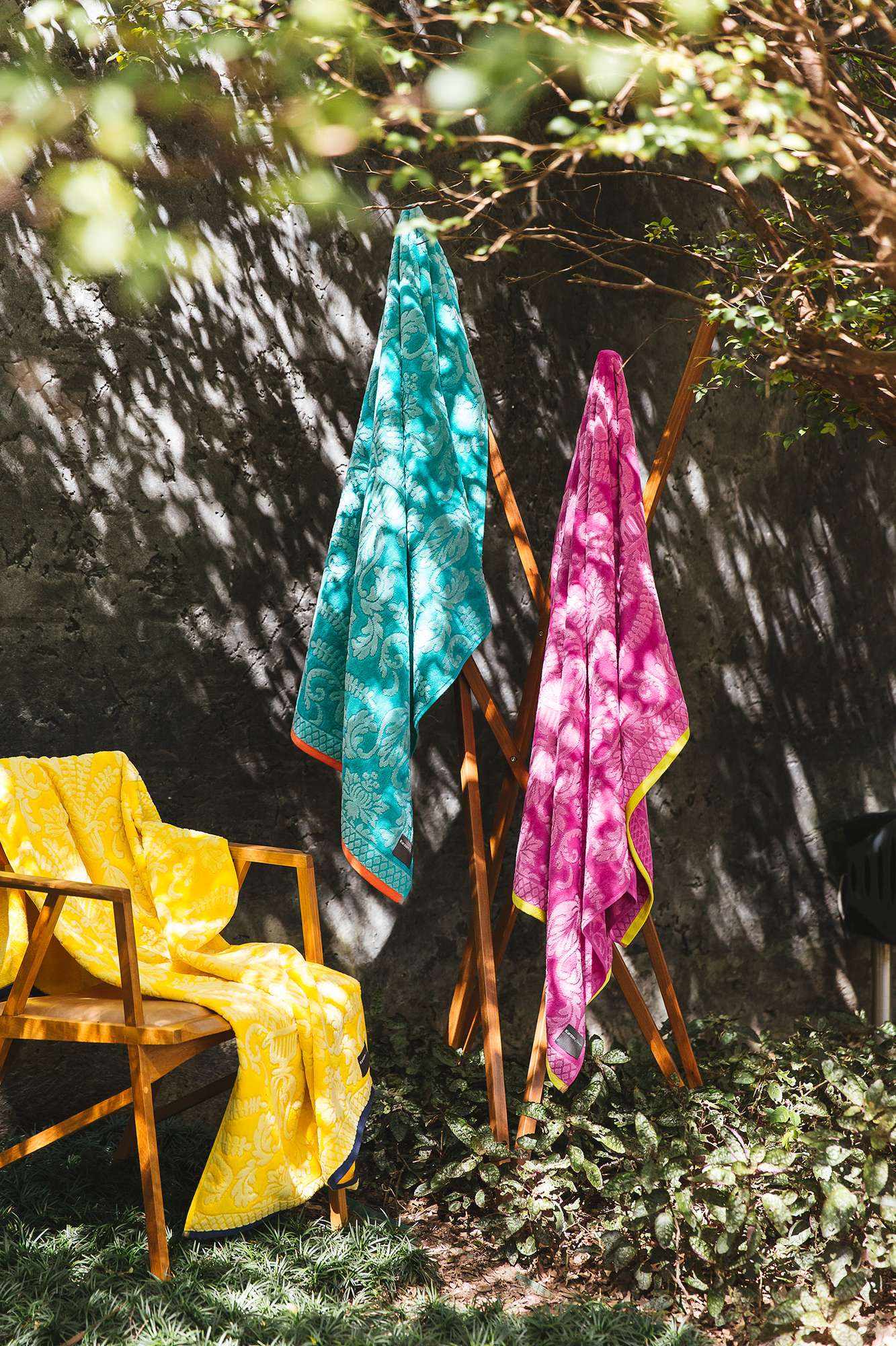 Karsten Amish Yellow Towels Hanging