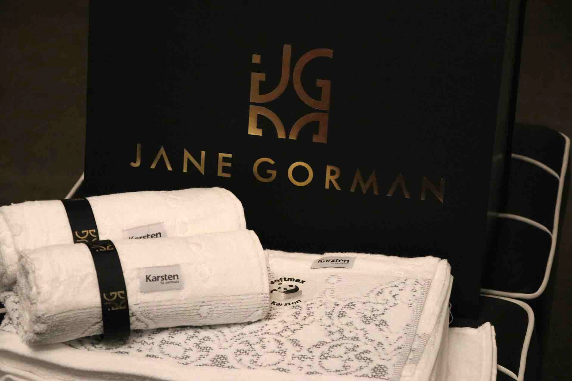 Karsten Caprice Towels White:Blue Bath and Hand Towels