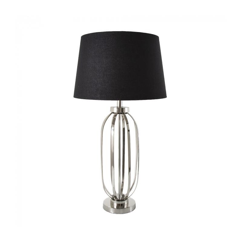 Parrot Island Table Lamp in Nickel