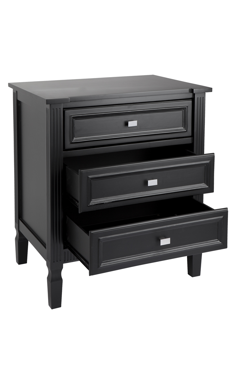Merci Bedside Table - Black