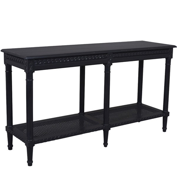 Oliver Long Console Table - Black`