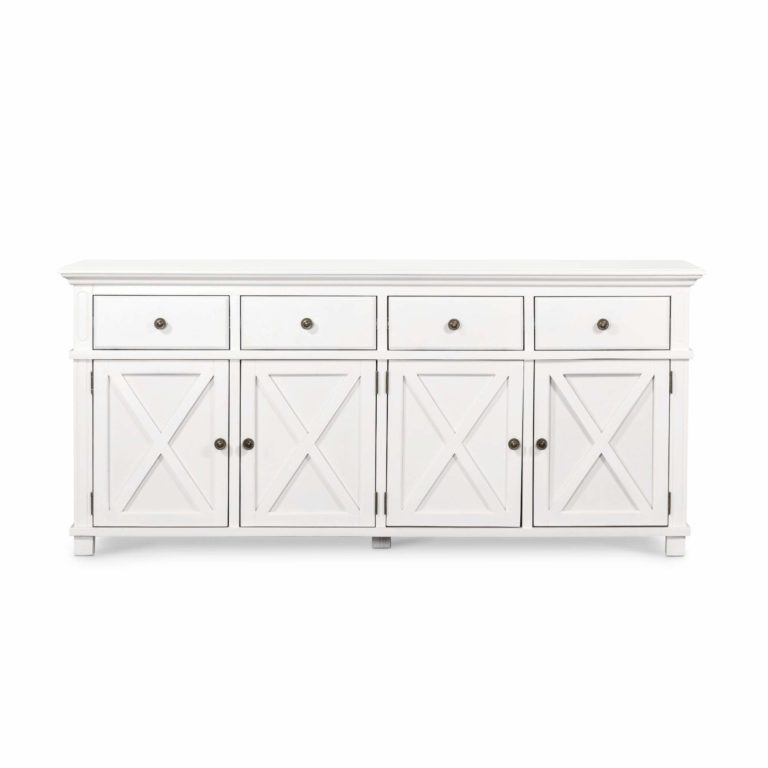 SORRENTO WHITE 4 DRAWER BUFFET