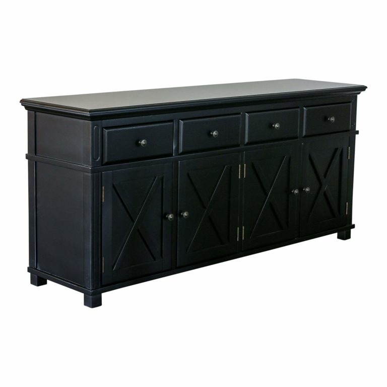 SORRENTO BLACK 4 DRAWER BUFFET