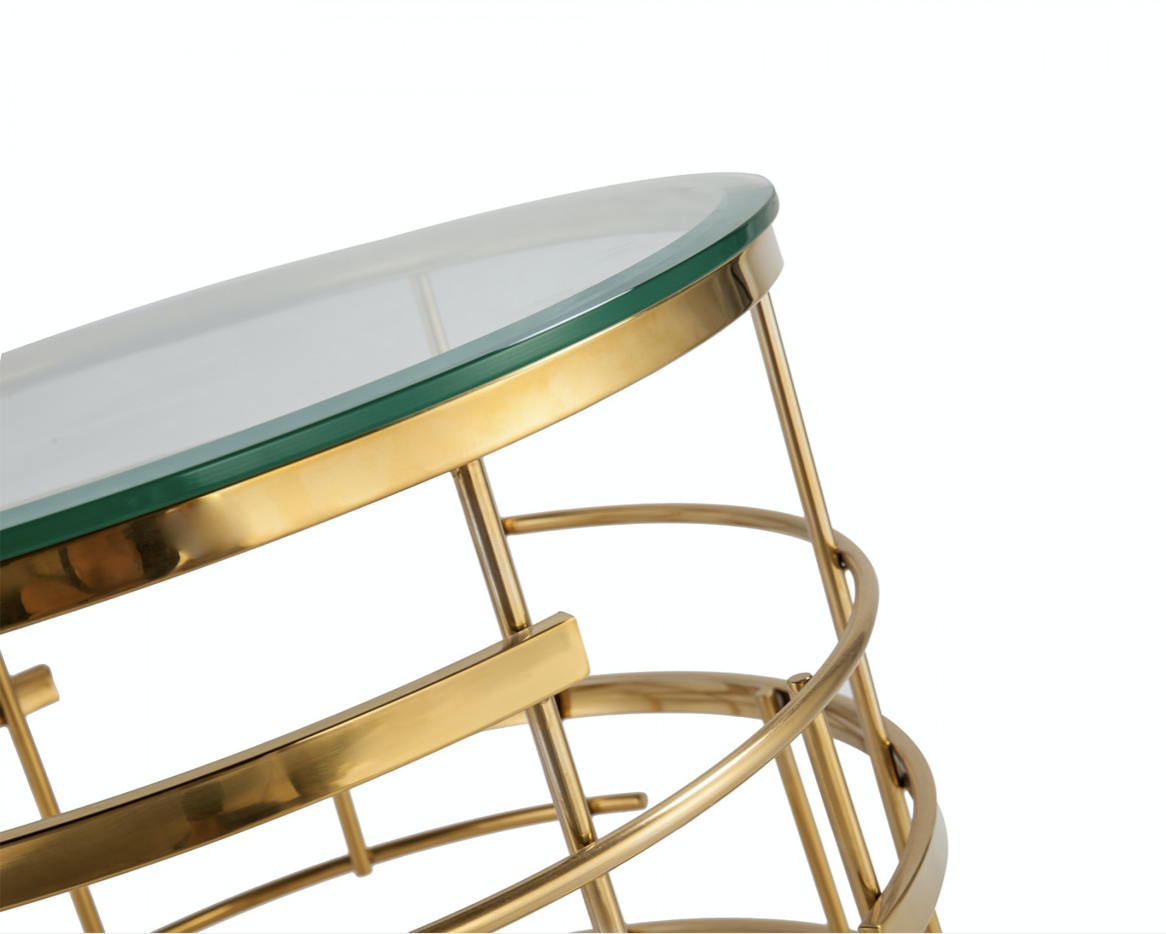 VIENA BRASS SIDE TABLE